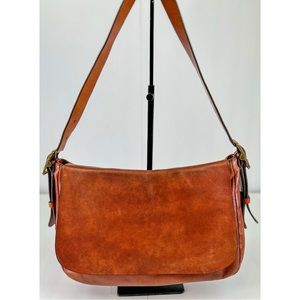 Fossil Harper Flap Crossbody Purse Brown Tan